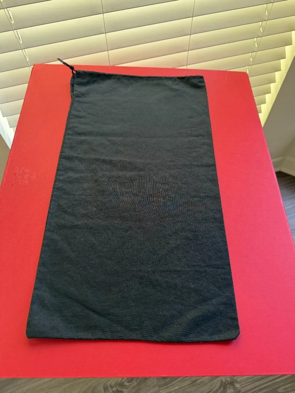 Authentic Chanel black dust bag white logo & drawstring Pre-loved GUC